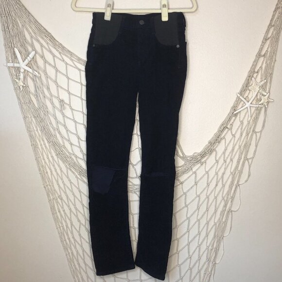 CITIZENS OF HUMANITY Harlow Ankle Mid Rise Slim Maternity Navy Corduroy 25 - Picture 16 of 16